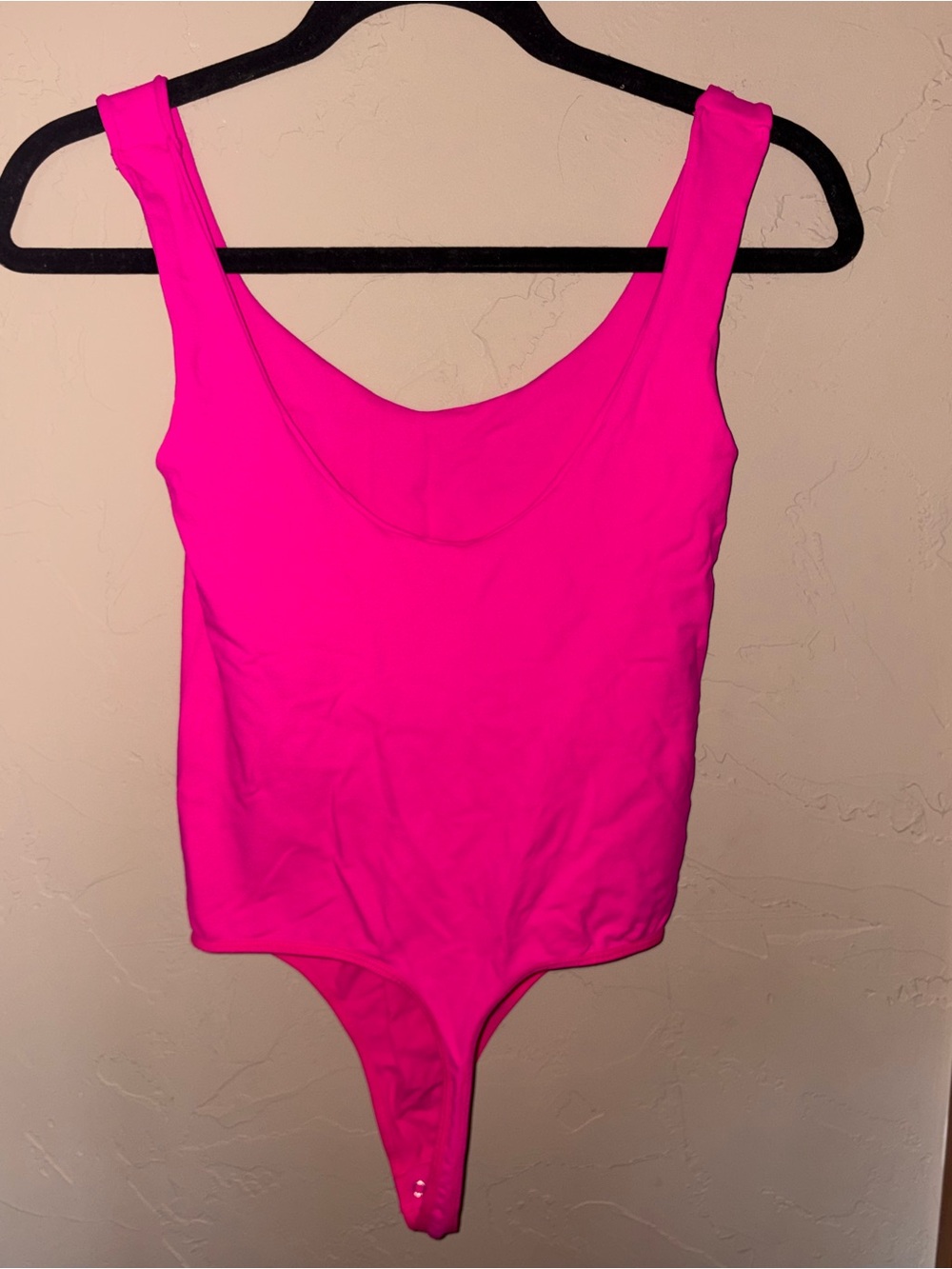 Intimately Free People Hot Pink Scoop Neck Bodysuit